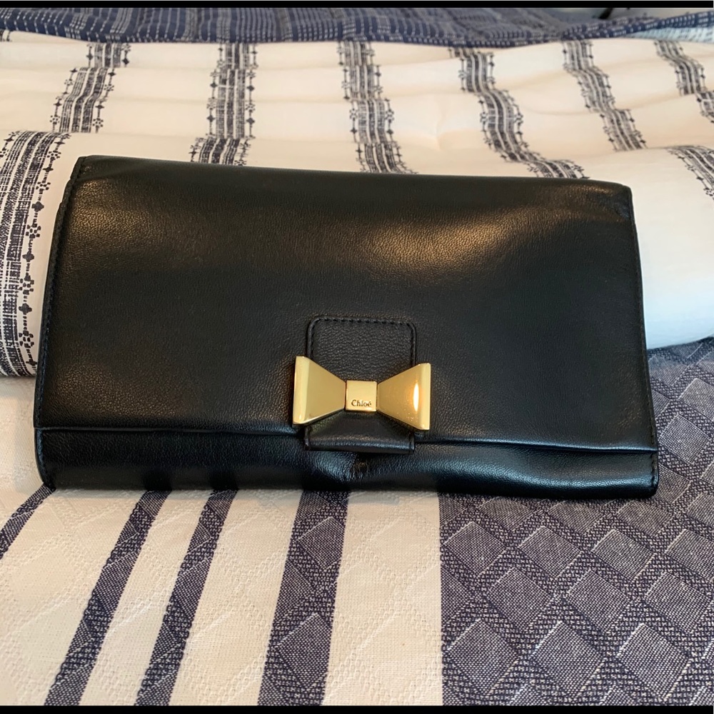 Authentic Chloe Lily Bow Pouche crossbody